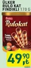 ÜLKER RULOKAT FINDIKLI RULO GOFRET 170 G fiyat ve kampanya bilgisi